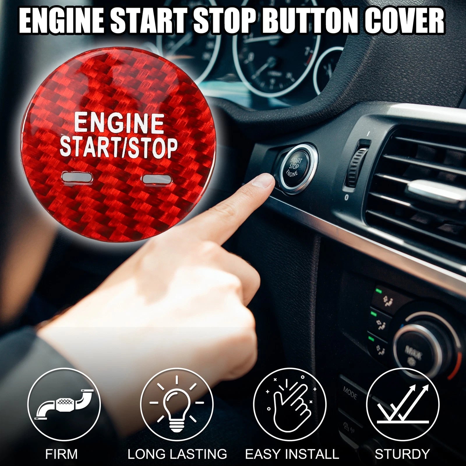 Engine Start Stop Button Cover OEM Replacement for Chevrolet (2016–2020)
