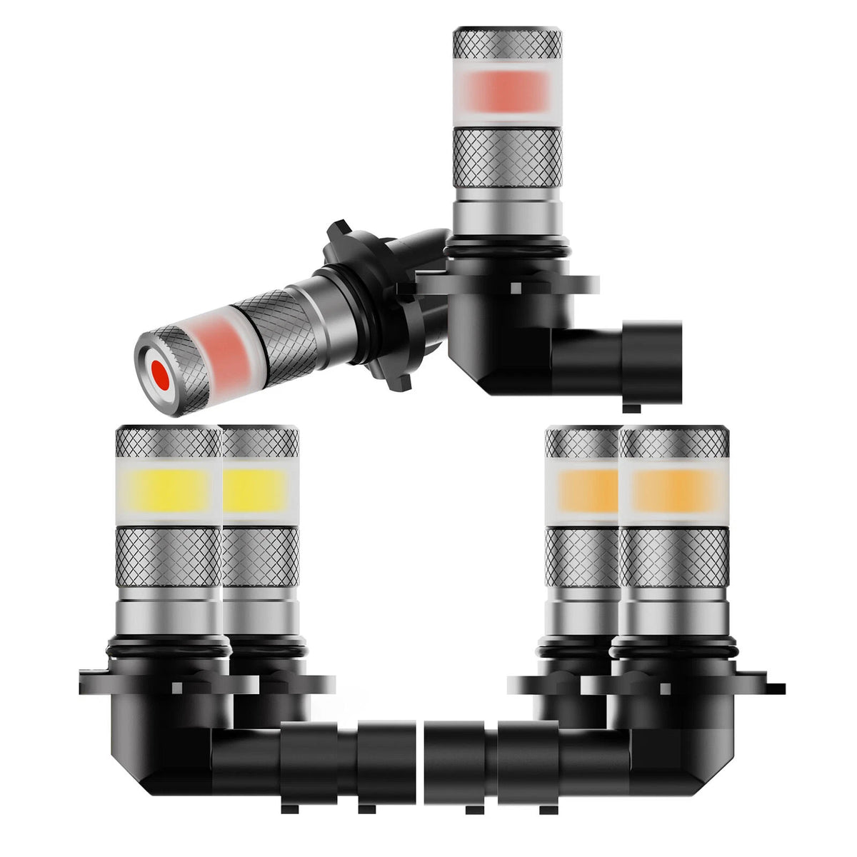 2X LED Fog Light Bulbs 9006 HB4 for NOVSIGHT (6500K)