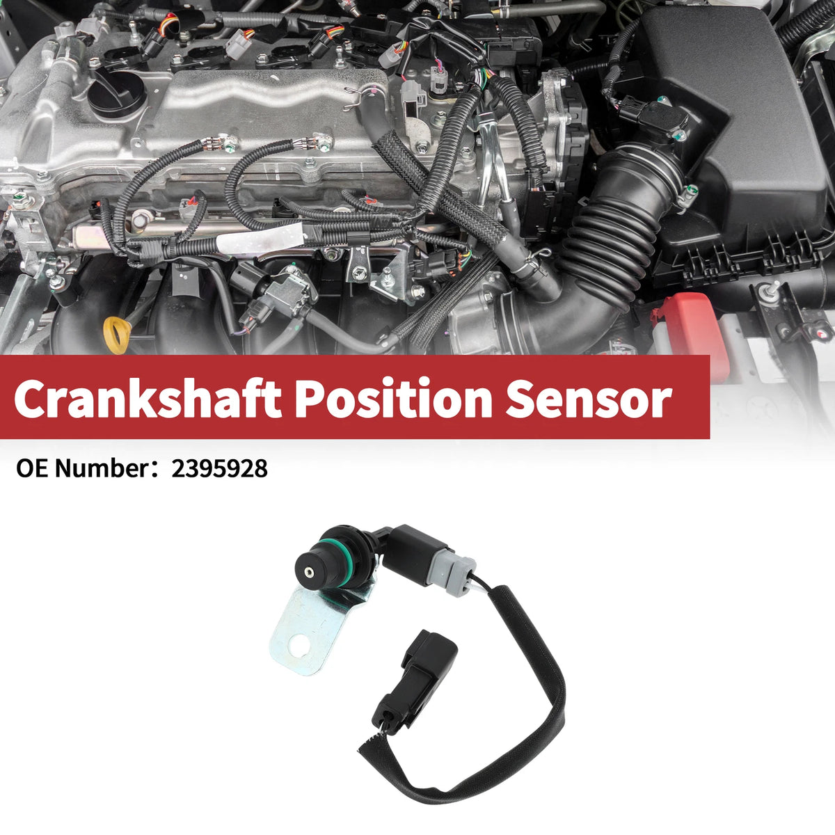 Crankshaft Position Sensor for Caterpillar 735 740 D350E II D400E (No.2395928)