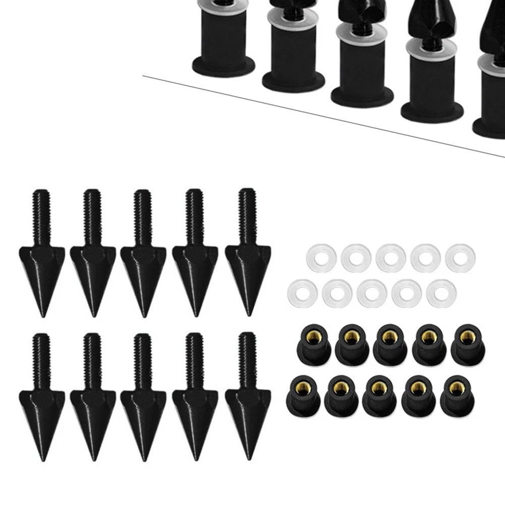 10Pcs Windshield Screws for Motorcycle (5MM)