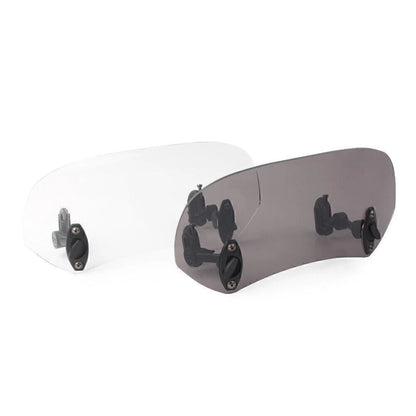 Adjustable Windshield Clip-On Extension Spoiler for Motorcycle