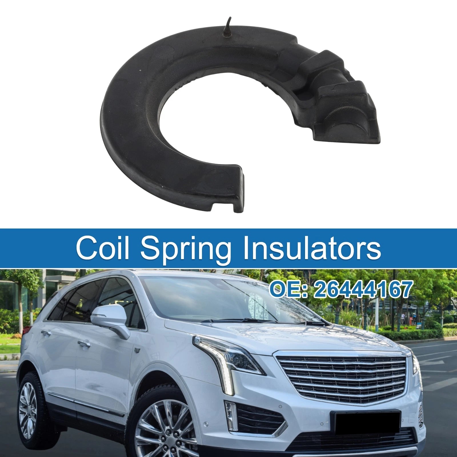 Lower Coil Spring Insulator Rubber 1 Pc for Cadillac XT5 (2017–2019)