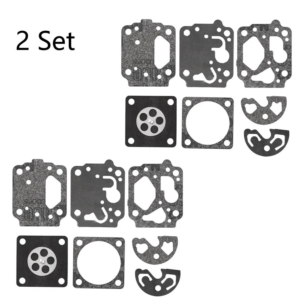 Set of 2 Carburetor Rebuild Kits for Kawasaki TH43 TH48, Shindaiwa B530 C250 C260