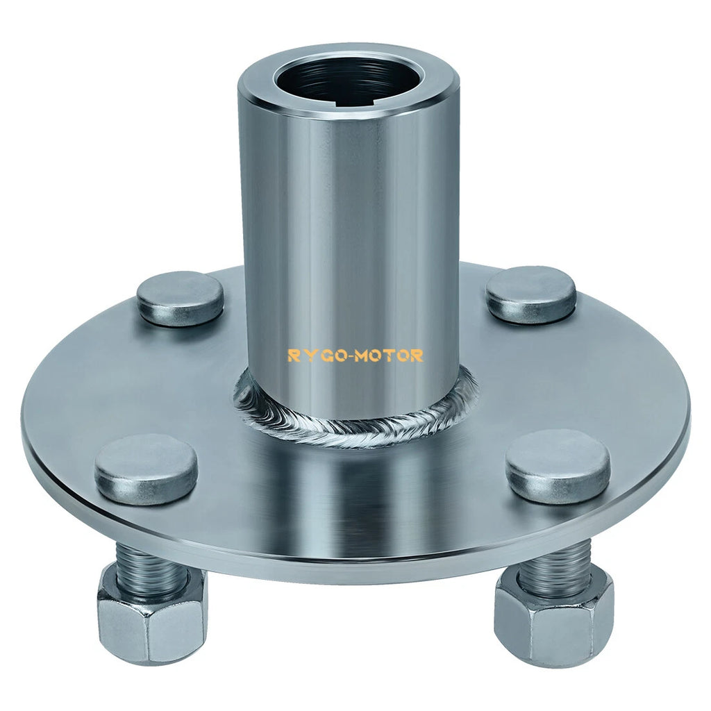 4" x 4" Go-Kart Live Axle Hub with 1" to 3/4" Step-Down for Go-Kart