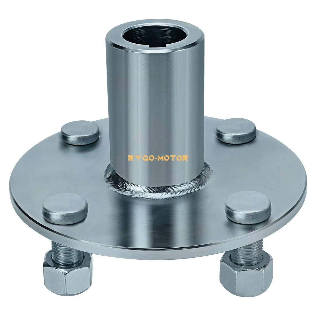 4" x 4" Go-Kart Live Axle Hub with 1" to 3/4" Step-Down for Go-Kart