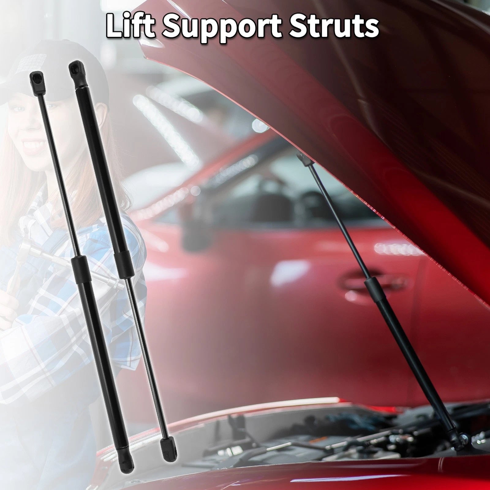 Front Hood Lift Supports Struts for Dodge Ram (2002–2010)