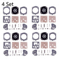 Set of 4 Carburetor Rebuild Kits for Husqvarna 257, 250R & Poulan 2800, 3300 (K20-HDA)