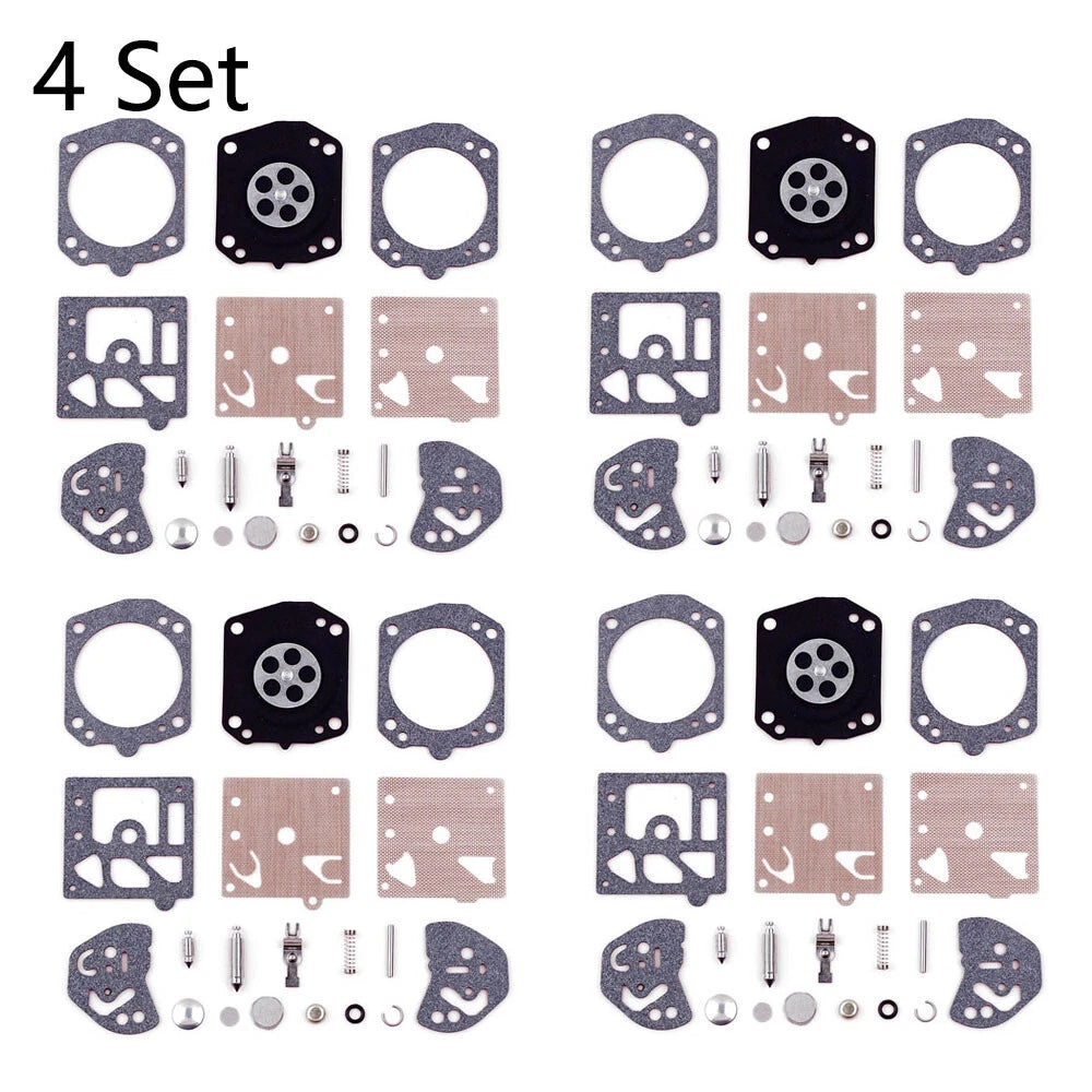Set of 4 Carburetor Rebuild Kits for Husqvarna 257, 250R & Poulan 2800, 3300 (K20-HDA)