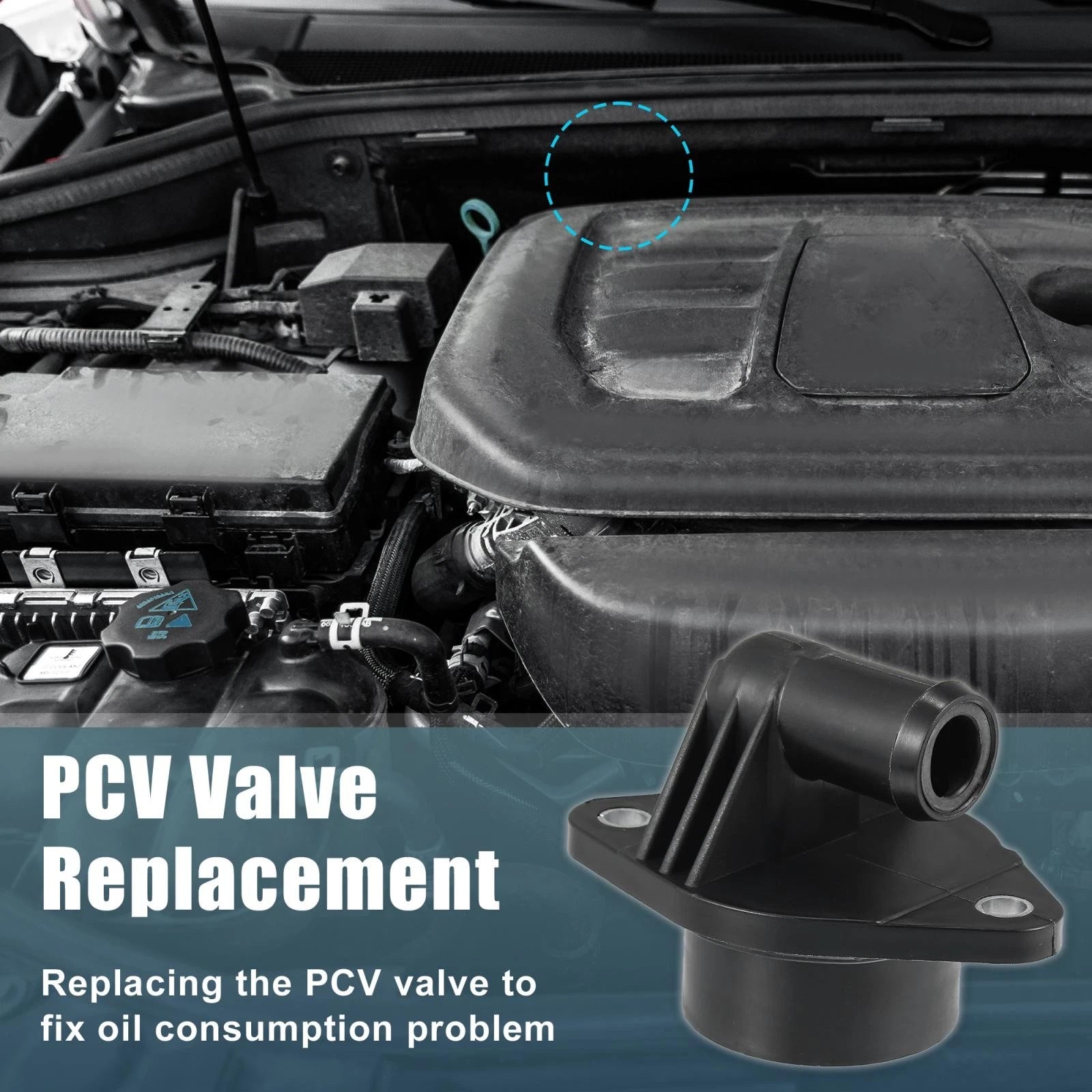 PCV Valve Positive Crankcase Ventilation Replacement for Dodge Ram Jeep (2011–2023)