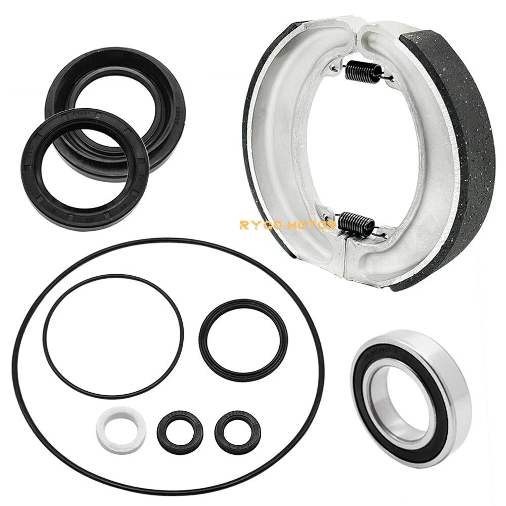 Rear Brake Drum Shoes Bearing Seals Kit for Honda TRX300 Fourtrax (1988–2000)