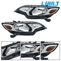Set of 2 Chrome Halogen Headlights Assembly for Honda Fit (2015–2017)