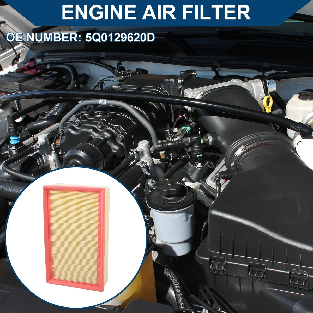 Engine Air Filter Replacement for Audi A3 Quattro 2022–2024