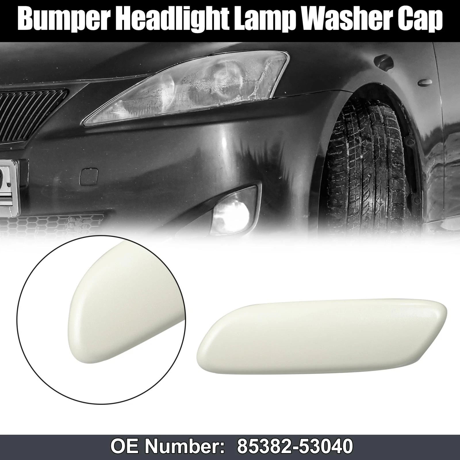 Headlight Washer Nozzle Cover Replacement Left for Lexus IS250 IS300 (2006–2008)