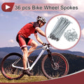 Bicycle Spokes Set 76mm Galvanized Steel for 13G Wheel (Qty 36)
