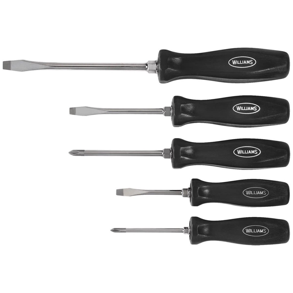 Set of 5 Mixed Screwdrivers for Williams Endurogrip