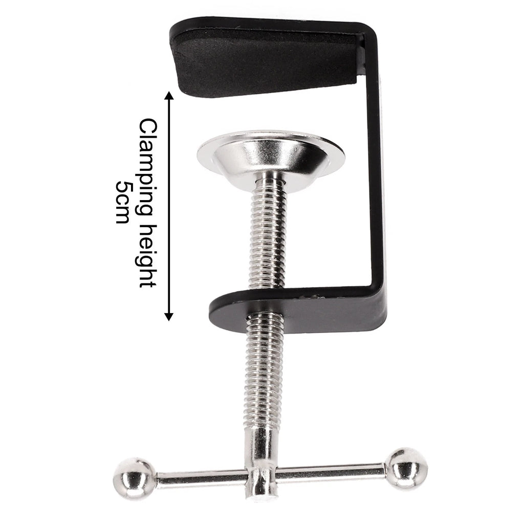 Table Mount Clamp with Silicone Pad for Microphone Stand