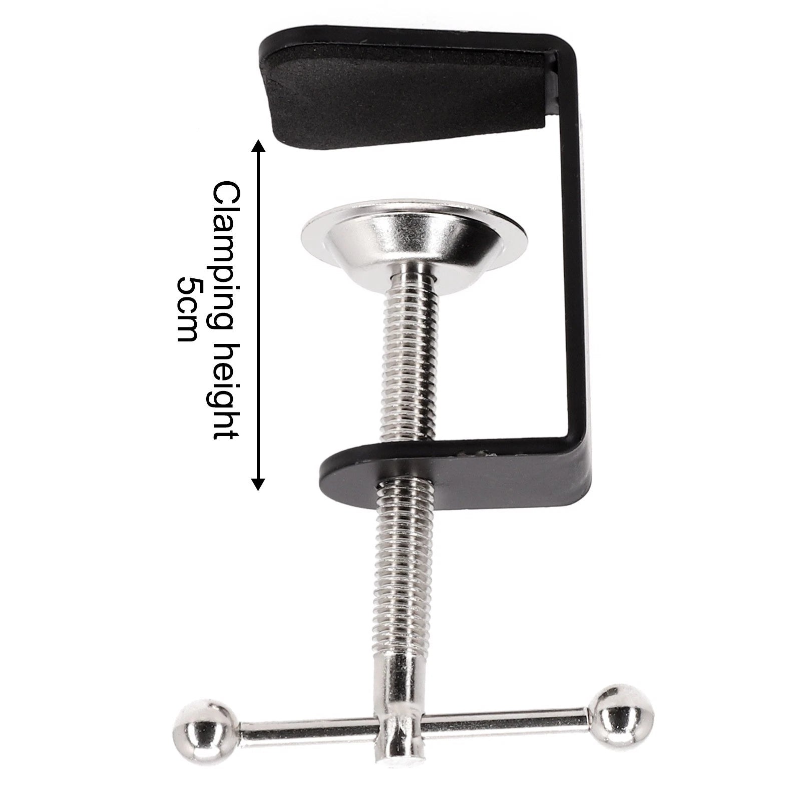 Table Mount Clamp with Silicone Pad for Microphone Stand
