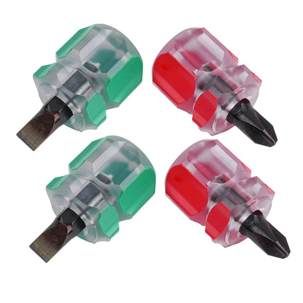 4 Piece Screwdriver Set for Compact Tools (Slotted & Cross)