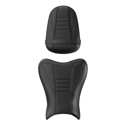 Driver & Passenger Seats for Suzuki GSXR600 GSXR750 (2008–2010) Black