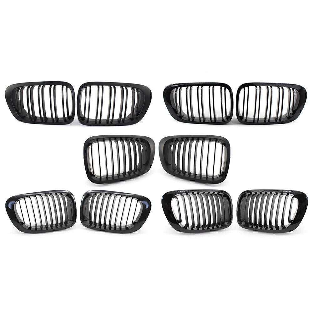 Pair Front Kidney Grilles for BMW 3 Series E46 (1998–2006)