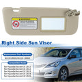 Right Side Sun Visor Replacement for Hyundai Accent 1E (2011–2015)