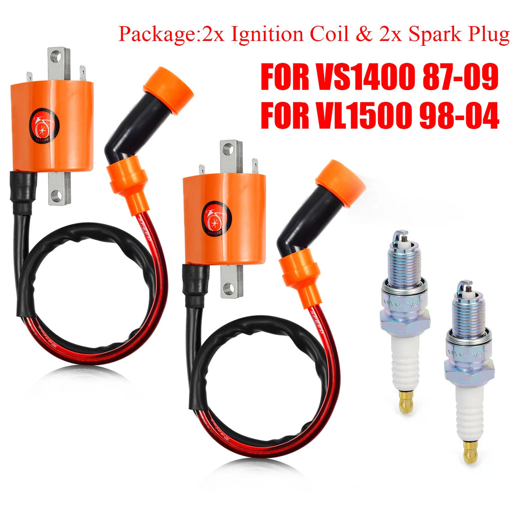 Set of 2 Ignition Coils for Suzuki Intruder 1400 (1987–2004) VS1400GLP