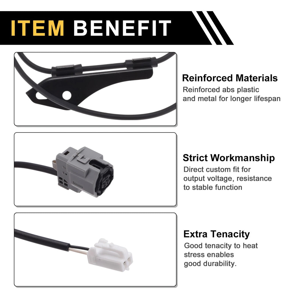 ABS Wheel Speed Sensor Left Rear for Toyota Prius (2012–2015) Replacement