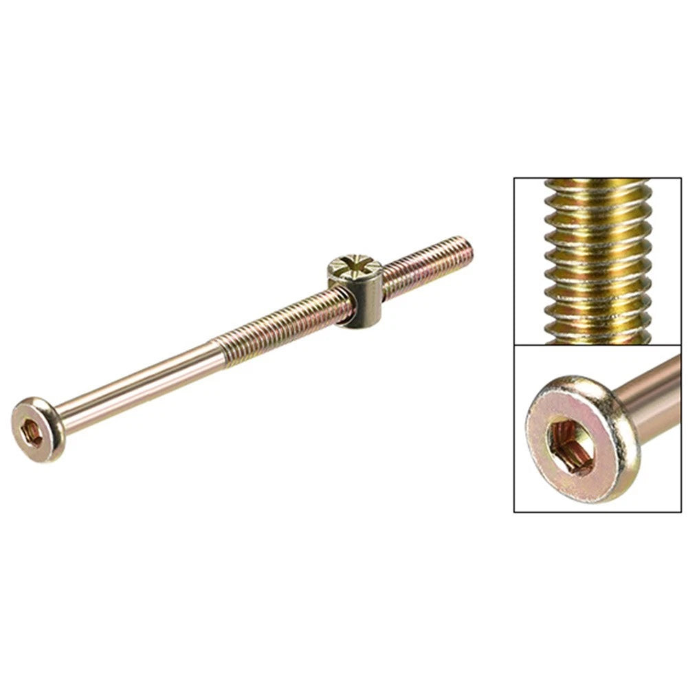 10pcs Hex Head Nuts Bolts Dowel 11 x 2.5mm Carbon Steel