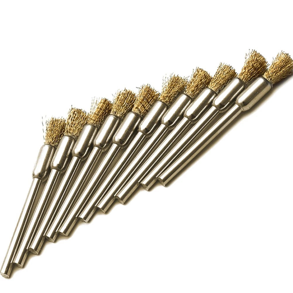 15pcs Brass Wire Brush Set for Rotary Tool
