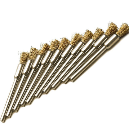 15pcs Brass Wire Brush Set for Rotary Tool