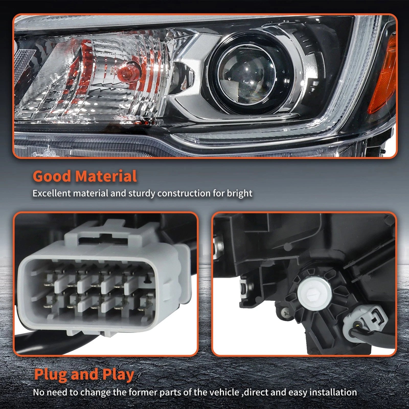 Headlight Headlamp for Subaru Forester (2019–2020) Left Side Clear LED AFS