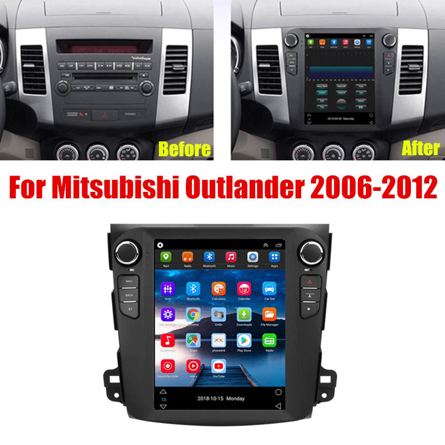 9.7" Android 10.1 Car Stereo Radio Navigation for Mitsubishi Outlander (2006–2012)