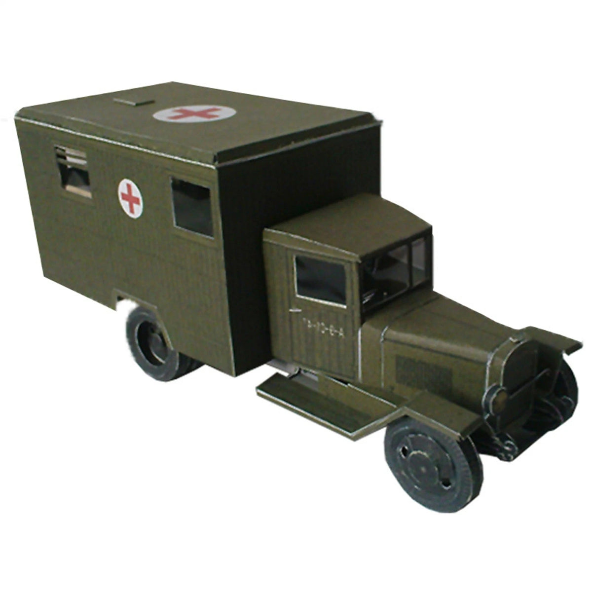 Zis-44 Battlefield Ambulance Paper Model for DIY Display (1:43 Scale)
