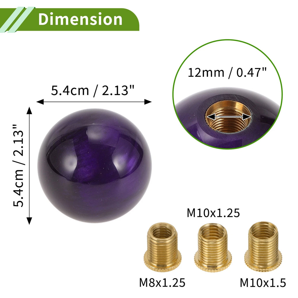 Shift Knob with 3 Adapters for Universal Vehicles (Automatic & Manual)