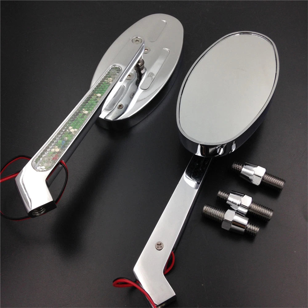 Alloy Turn Signals for Harley Softail FatBoy (Oval Shape)