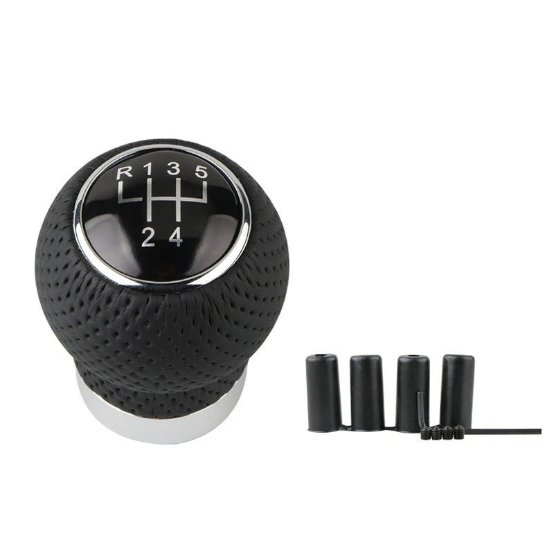 Black Leather Shift Knob for 5 Speed and 6 Speed Manual