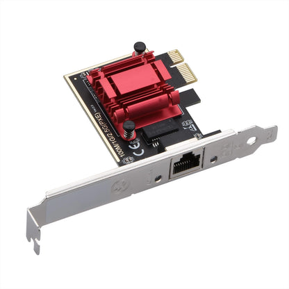 2.5G Ethernet Adapter RJ45 RTL8125 PCI-E for Gaming PC (Windows)