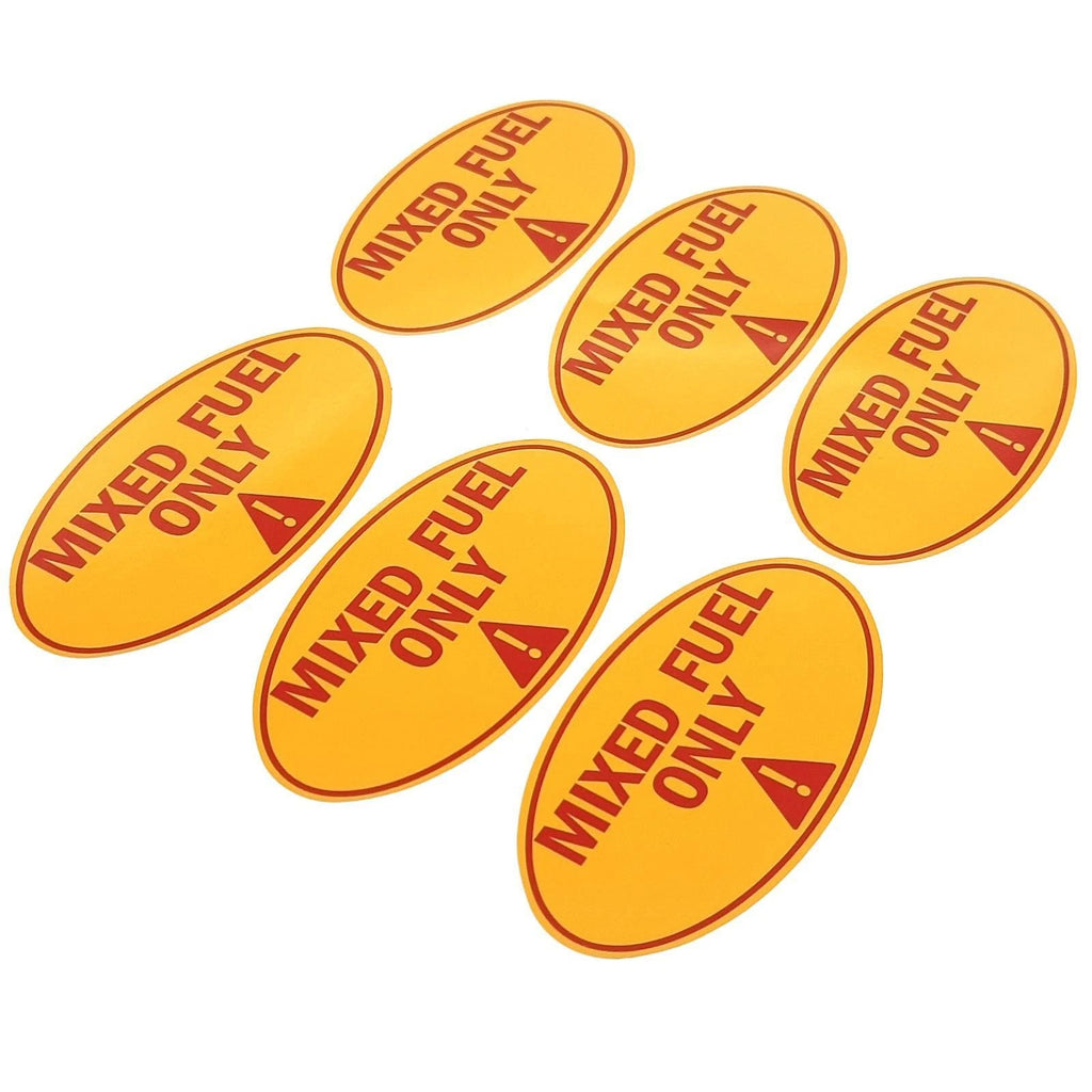 Mixed Fuel Only Sticker for Outdoor Power Equipment (4x2 inch)