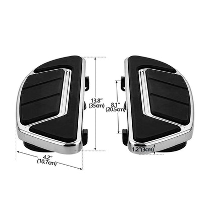Chrome Rider Passenger Floorboard Footboard for Harley Touring (1986–2026)