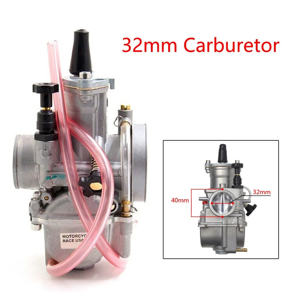 32mm Carburetor for Keihin KOSO OKO PWK32 (250-300cc ATV Go Kart)