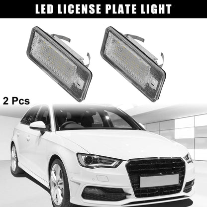 LED License Plate Light Set White for Audi A3 S3 A4 S4 A5 S5 (2009–2022)