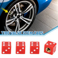 Valve Stem Caps 15x15mm Replacement Set for Car SUV Bike RV (4 Pack)