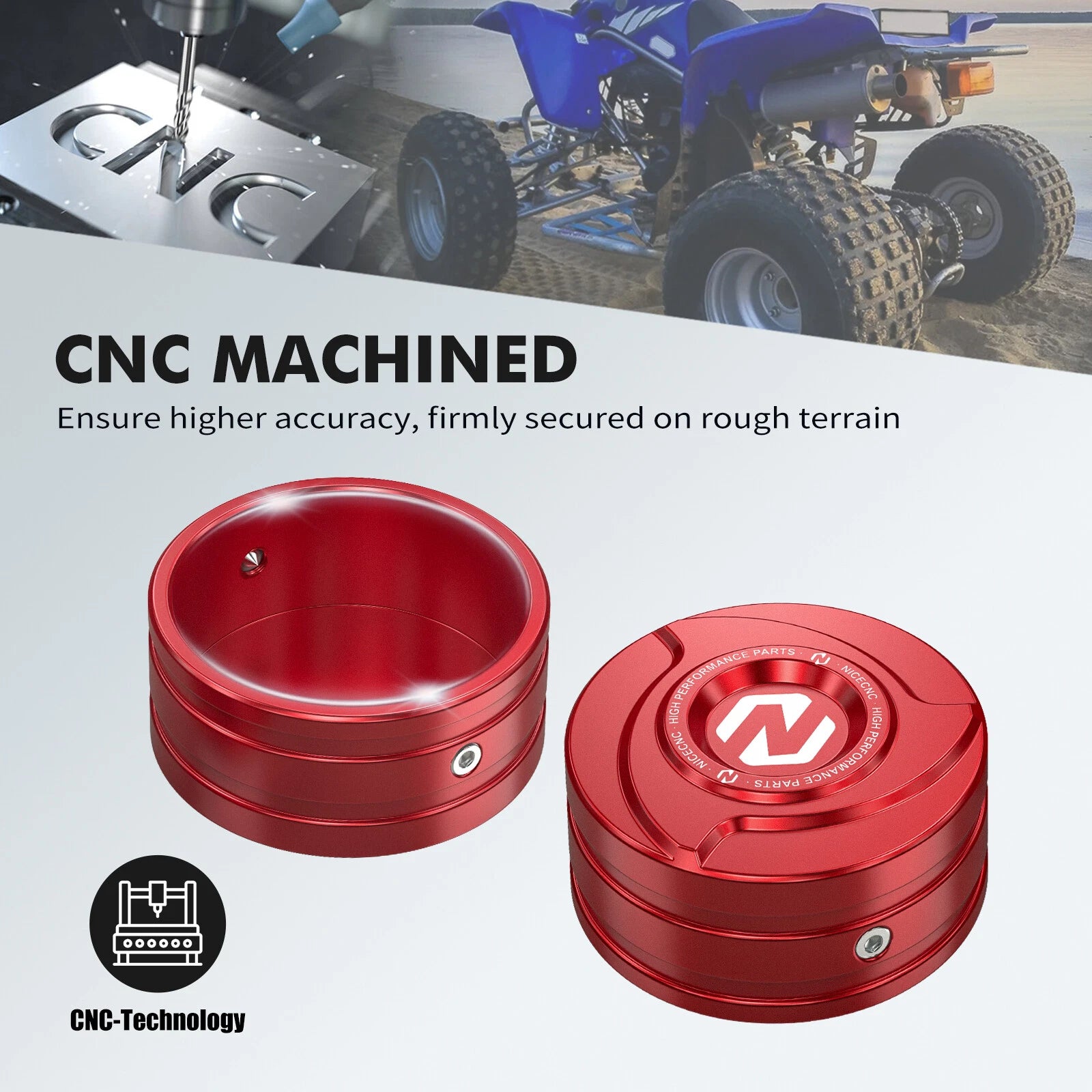 Front Bumper End Caps Plug Damper for Yamaha Blaster YFS200 (2000–2006)