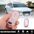 Key Fob Remote Control Cover 3 Button Replacement TPU Shell for Audi A6 (2012–2018)