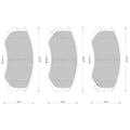 Set of 4 Bosch Front Disc Brake Pads for Kia Magentis (2006–2009)
