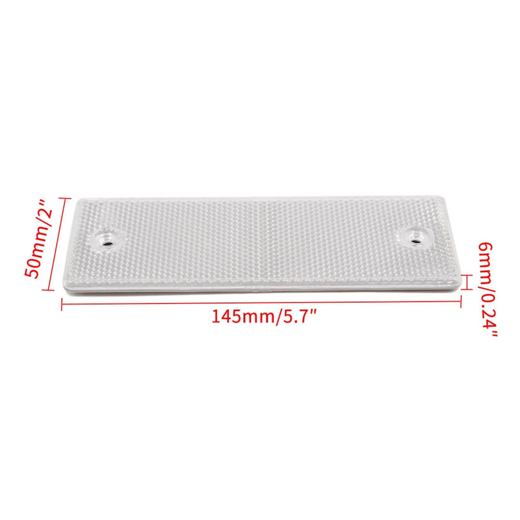 Reflective Warning Plate Adhesive Reflector Set for Universal Trailer (12PCS)