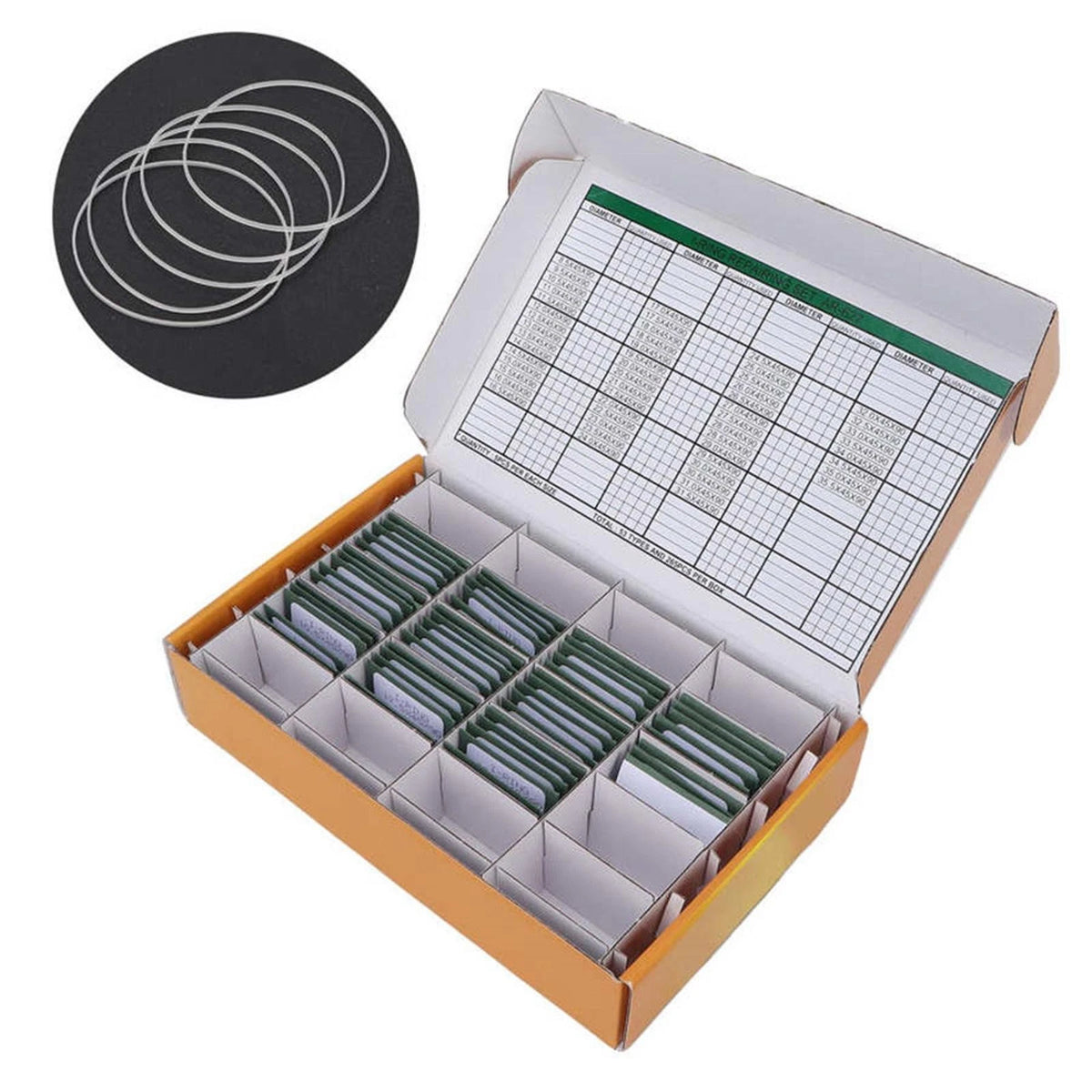 265pcs Waterproof O Ring Gasket Washers for Watchmaker C (DIY)