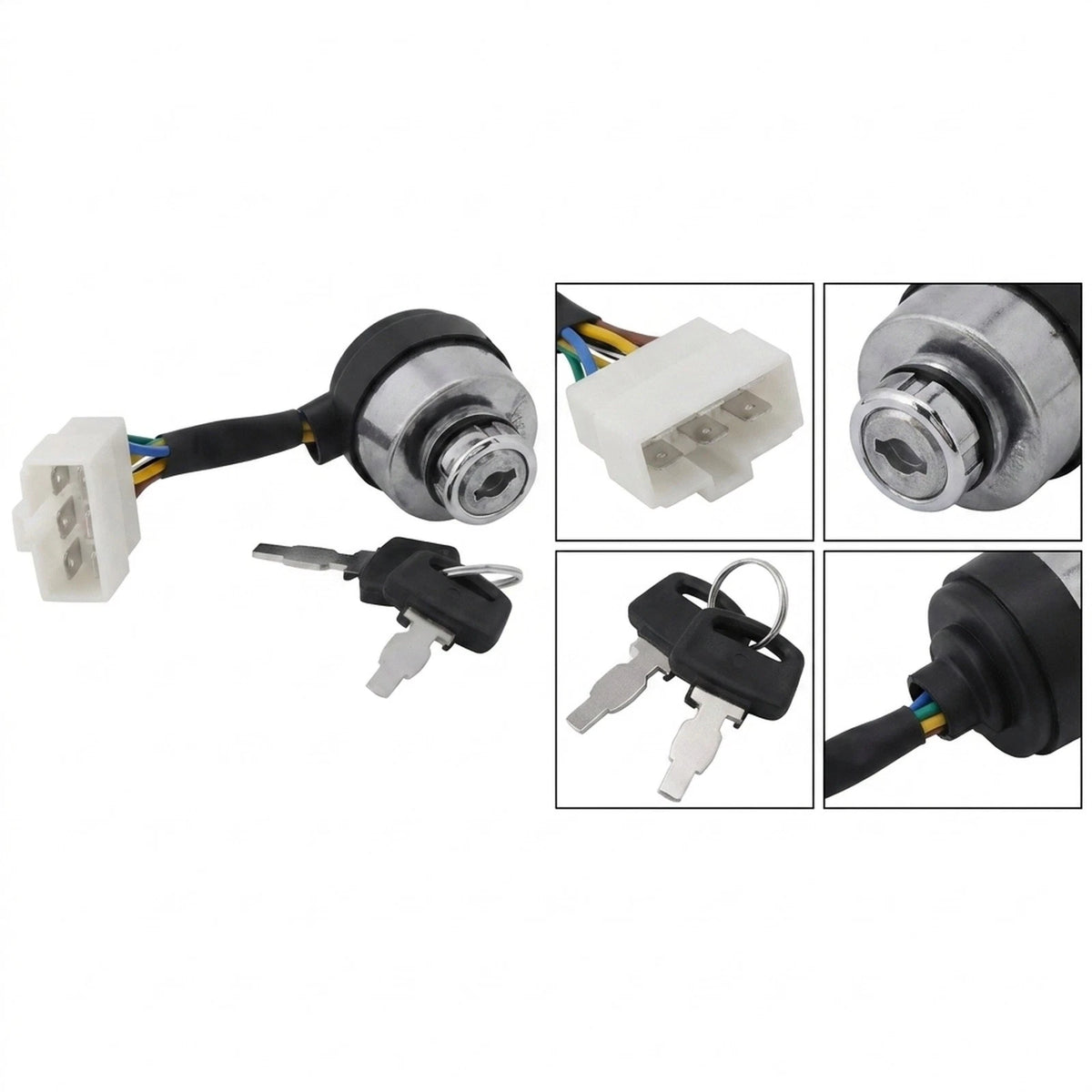 6 Wire Ignition Key Switch for Powerland 4400E 6500E 8500E 10000E