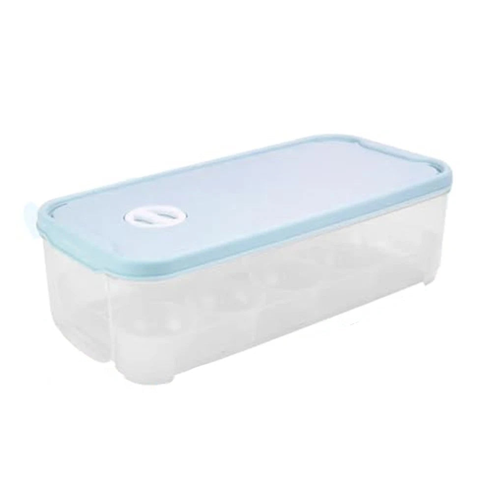 Stackable Clear Egg Storage Box for Kitchen Fridge (26x14x9cm)