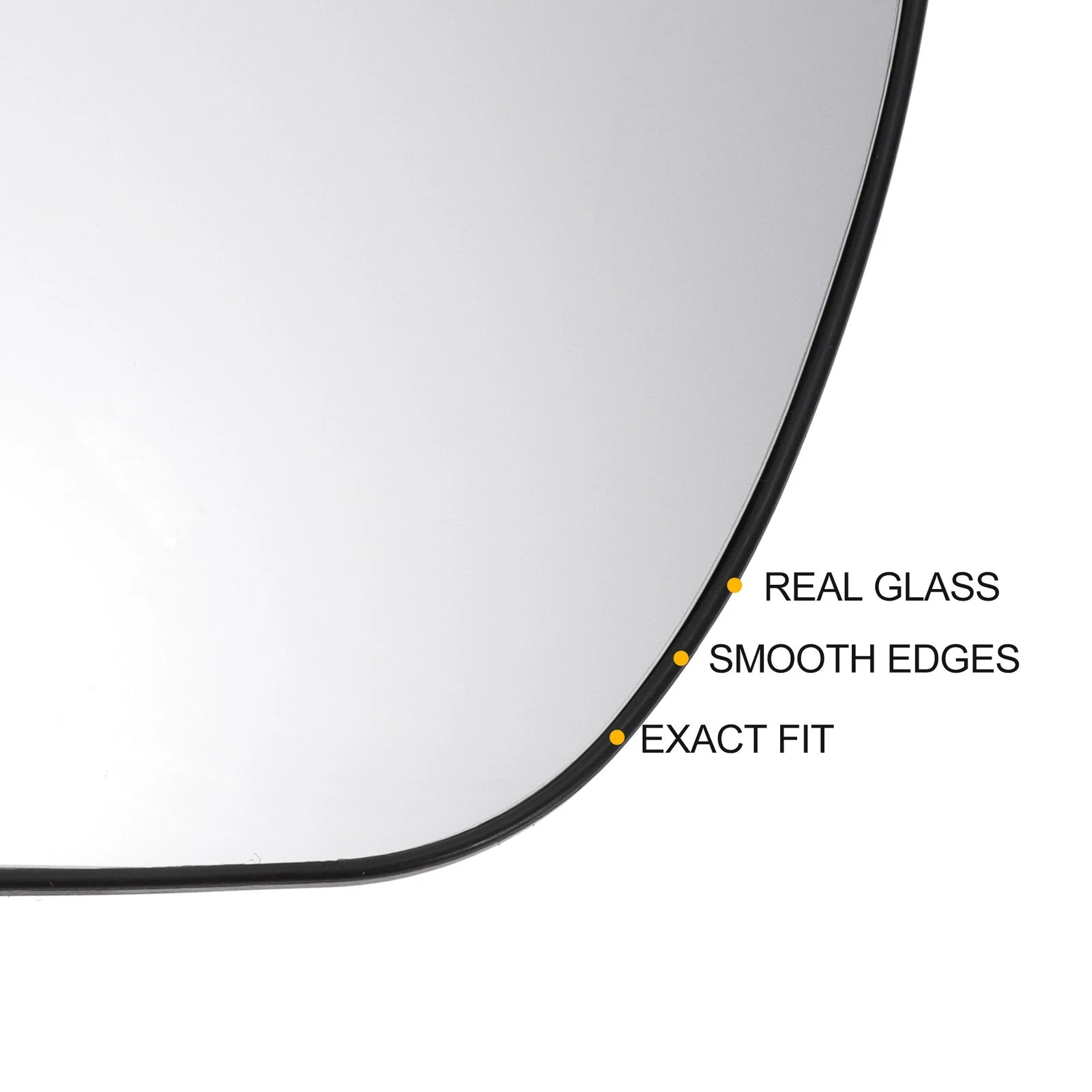 Right Side White Mirror Glass for KIA Venga (2009–2020)